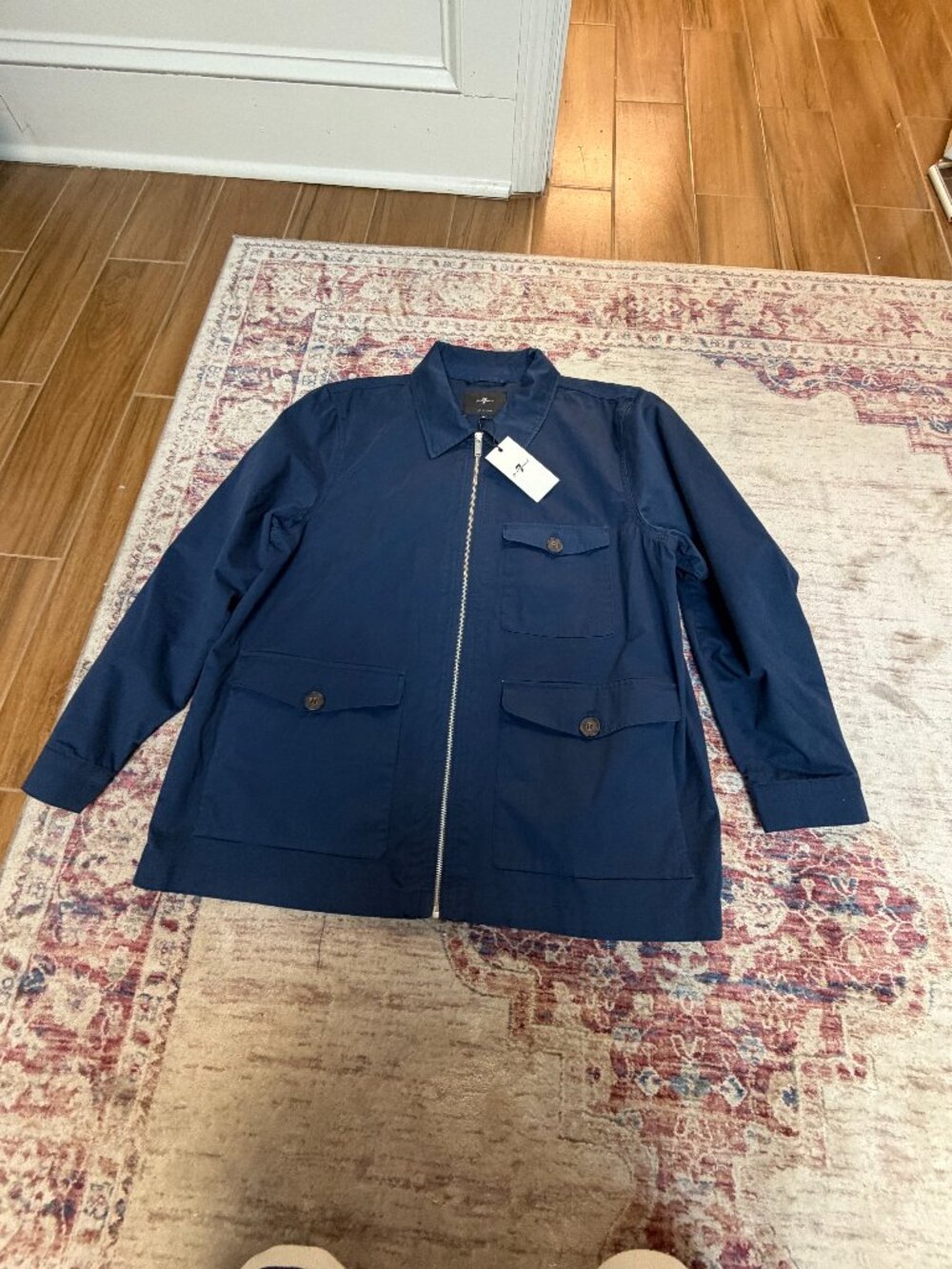 7 for All Man Kind Men's Navy Jacket Size XL Brand New!!